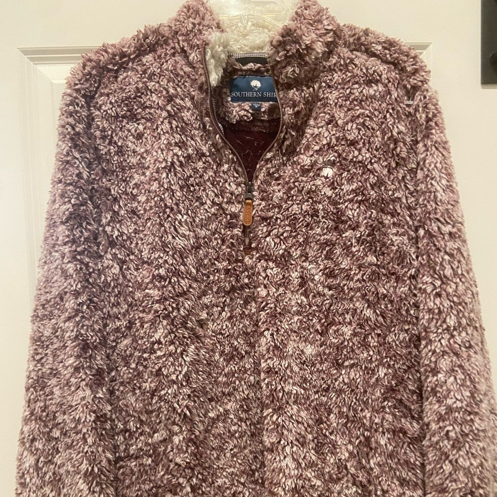 Women's Plush Quarter-Zip Hoodie - Mauve